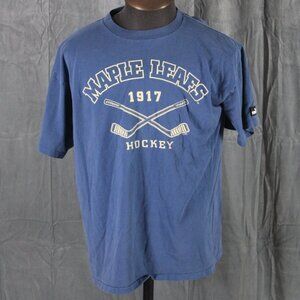 Toronto Maple Leafs Shirt (VTG) - Cross Stick Graphic by Puma - Men's Large